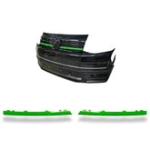 Vw T6 Transporter 2015-2019 Front Upper 2 Piece Clip In Grille Streamer - Choose Colour